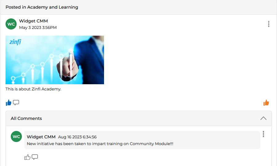 Discussion Details box in Source mode showing HTML img tag and text description