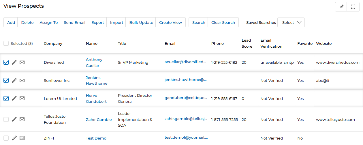 Export Columns List — all fields selected, with Saved Configurations