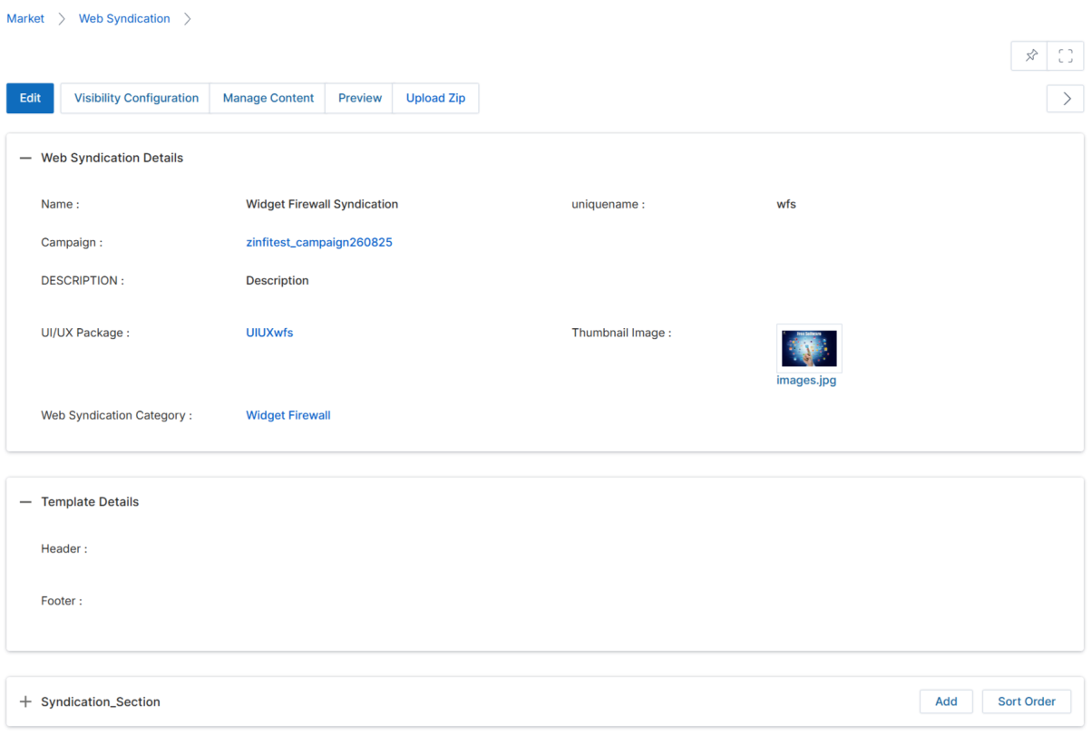 View Showcases — clicking the blue title 