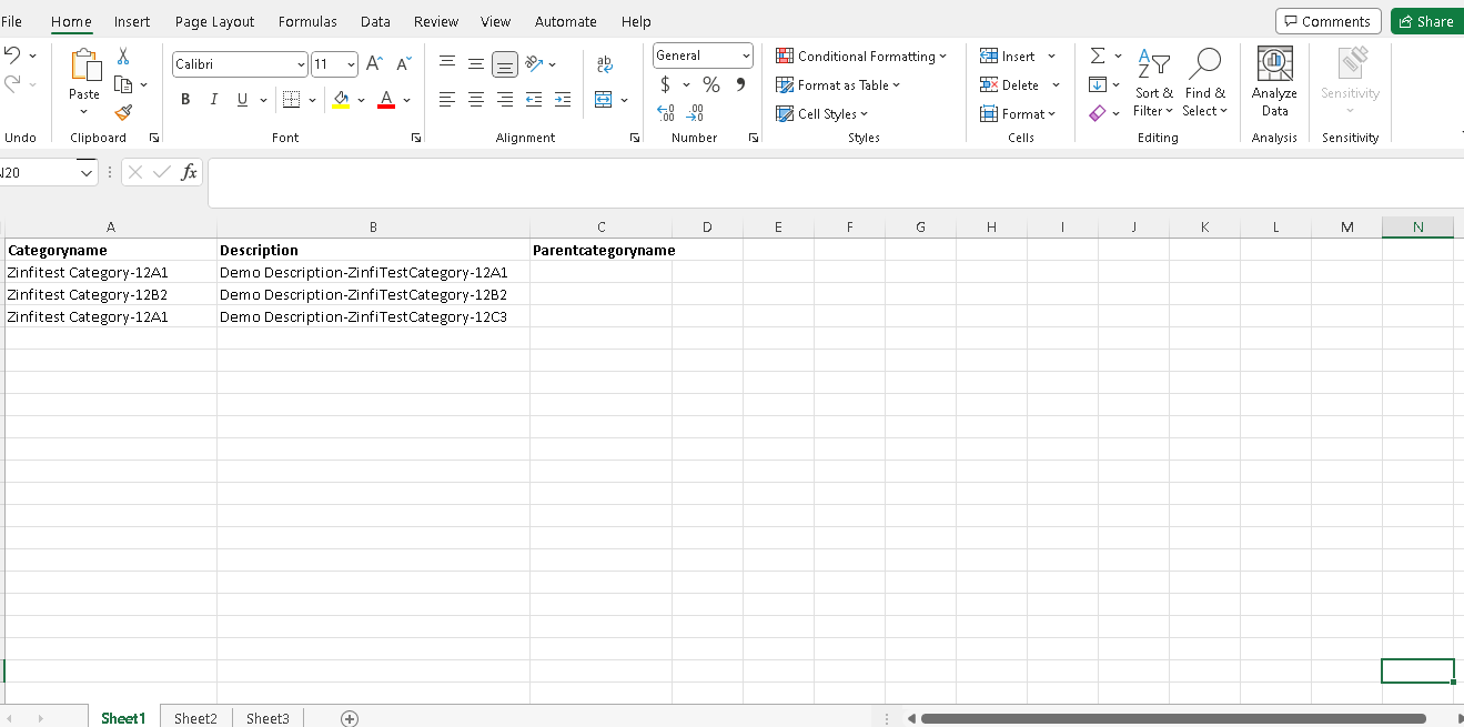 Product Bulk Upload Tab form — Name field 