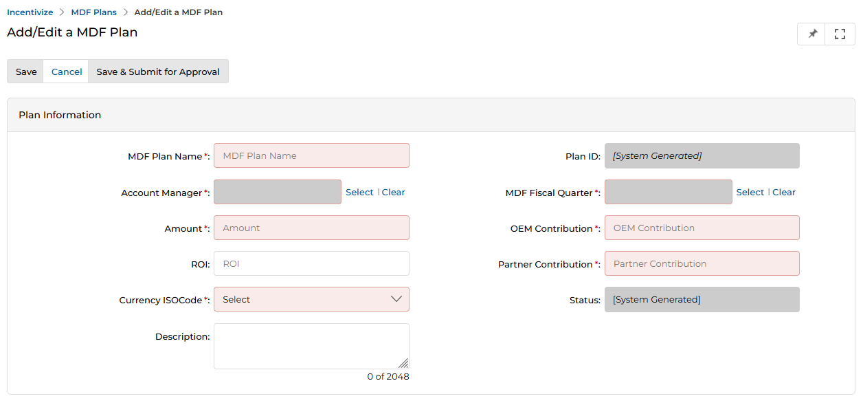 Add Claim button in the Claims header of the MDF Plan detail page