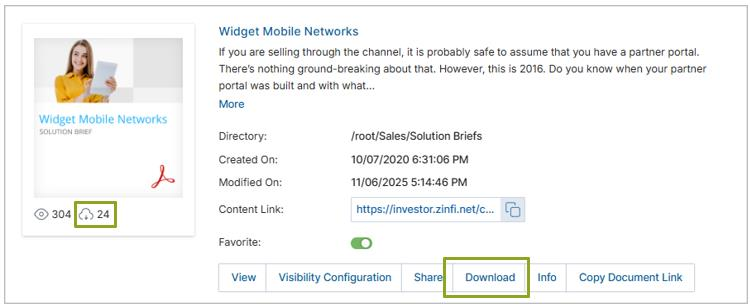 Content Library Thumb View showing thumbnail cards in a grid layout