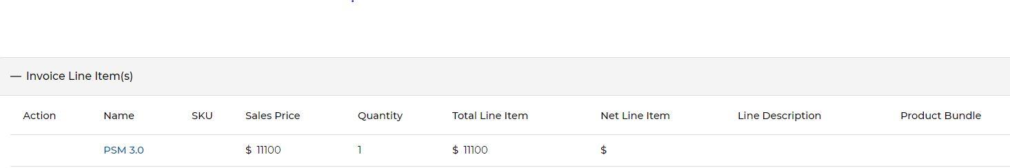 Sales Order lookup in Add Invoice form showing Sales Order ID, Quote, and Total Price columns