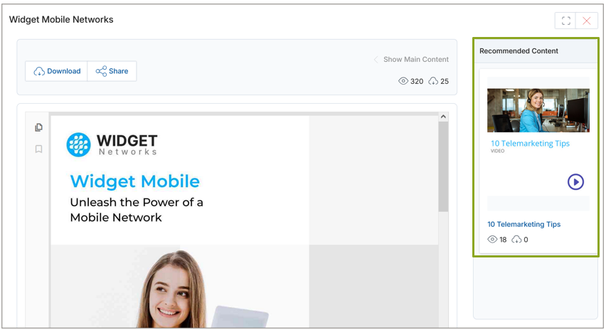 Share Document popup showing Document Name, Recipient Name dropdown, Recipient Email, and Message fields
