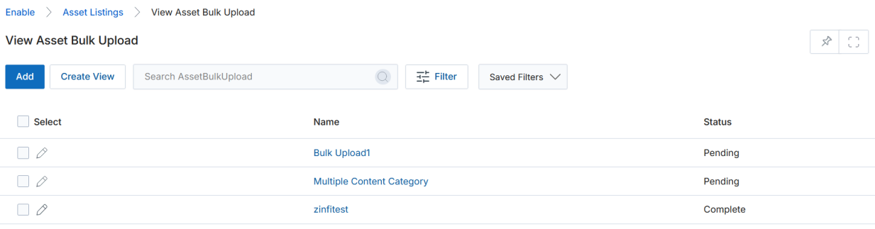 View an Asset breadcrumb with Edit, Delete, and Manage Zone buttons