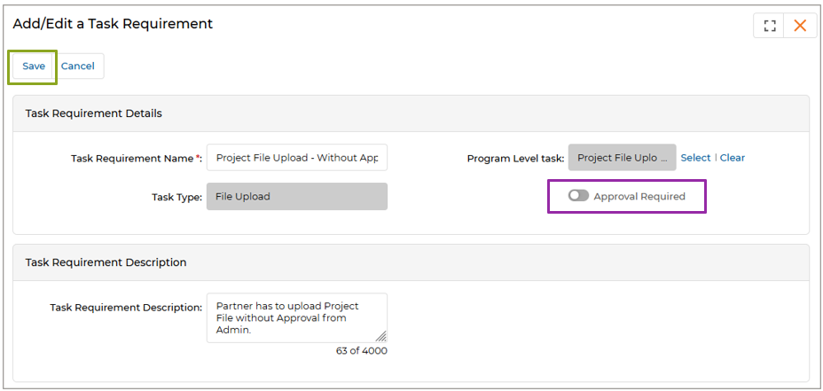 Approval History section — Approve and More Info action buttons