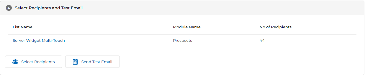 Send Email section showing Schedule Date, Schedule Time fields, Time Zone: (GMT-08:00) Pacific Time (US & Canada), and four action buttons: Schedule Time, Schedule Email, Launch Email, Save As Draft