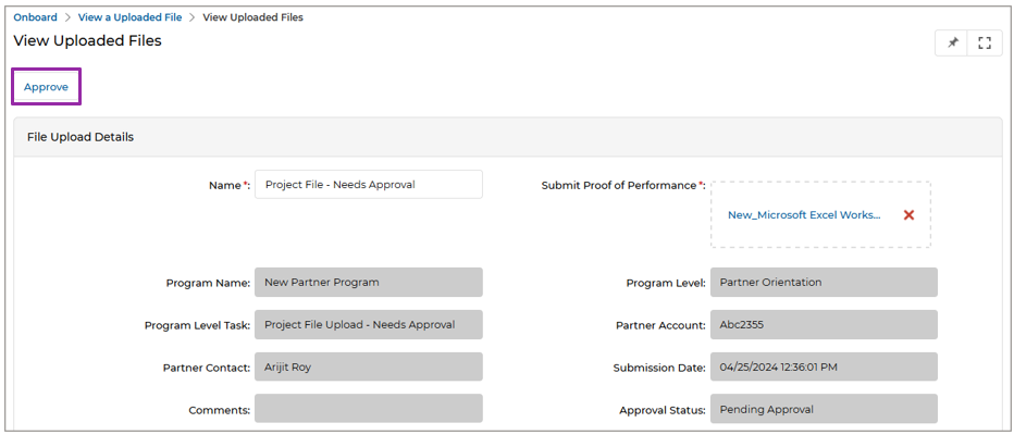 Automated email notification — alerting Admin of a pending file upload for approval