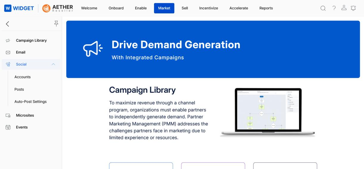 Market zone — Social › Accounts navigation