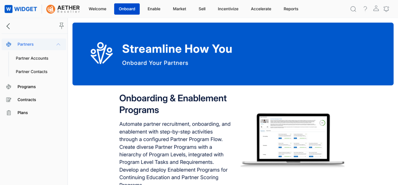 Onboard zone — Partners  alt=
