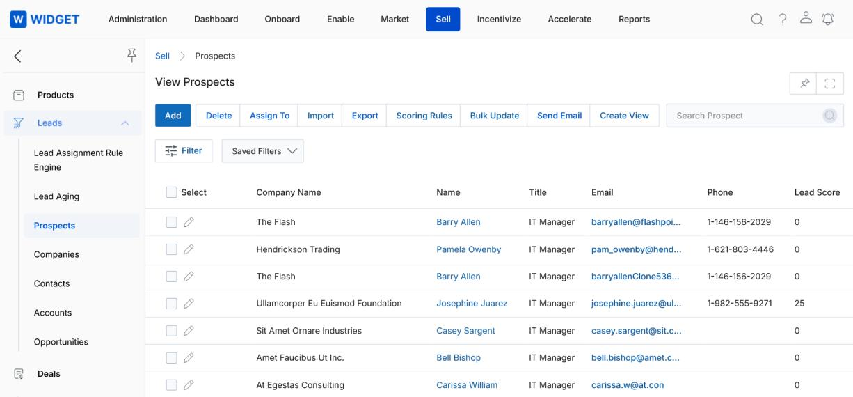 Shark Tank — View Prospects listing