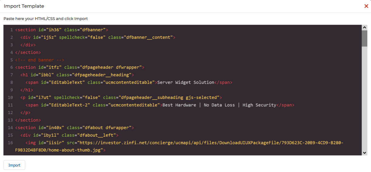 Microsite translated to Spanish — all content blocks rendered in Spanish with the Layer Manager open