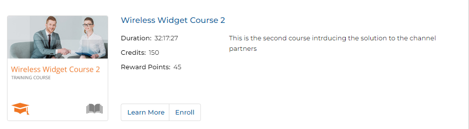 Course card showing Enroll button
