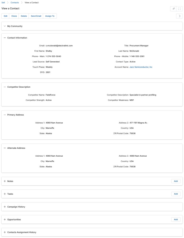 Export Contacts — All records mode with record range dropdown