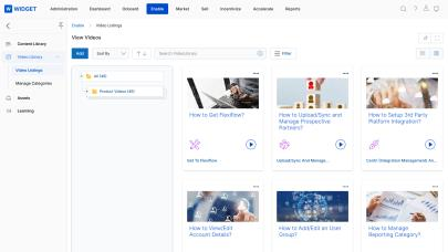 In-portal video playback with embedded player and transcript tab