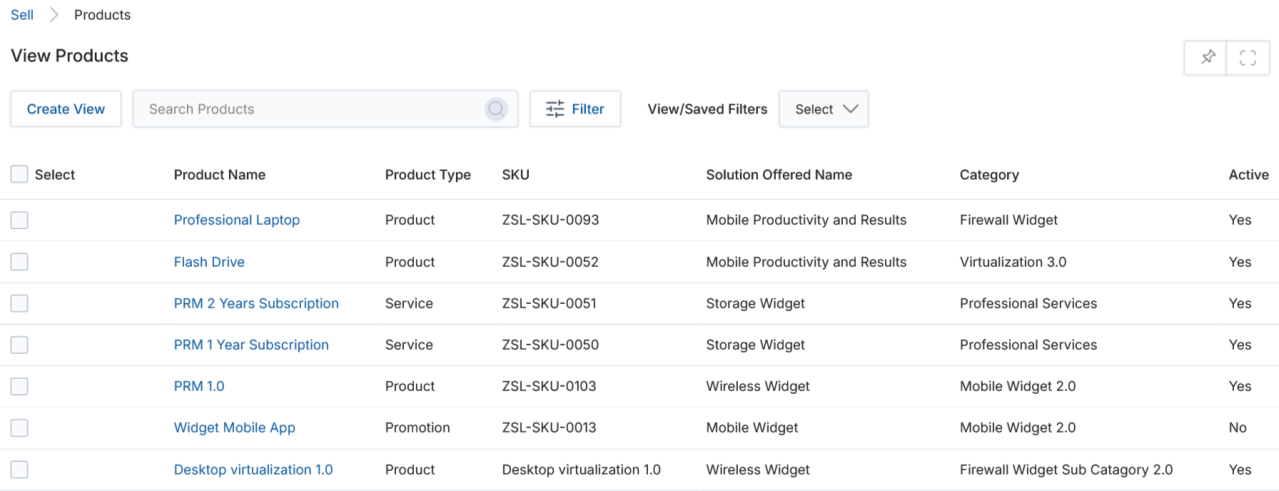 View Product details — Product Information section with all fields