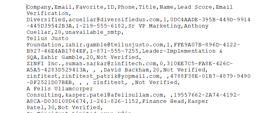 Export file format selection — CSV and XLSX options